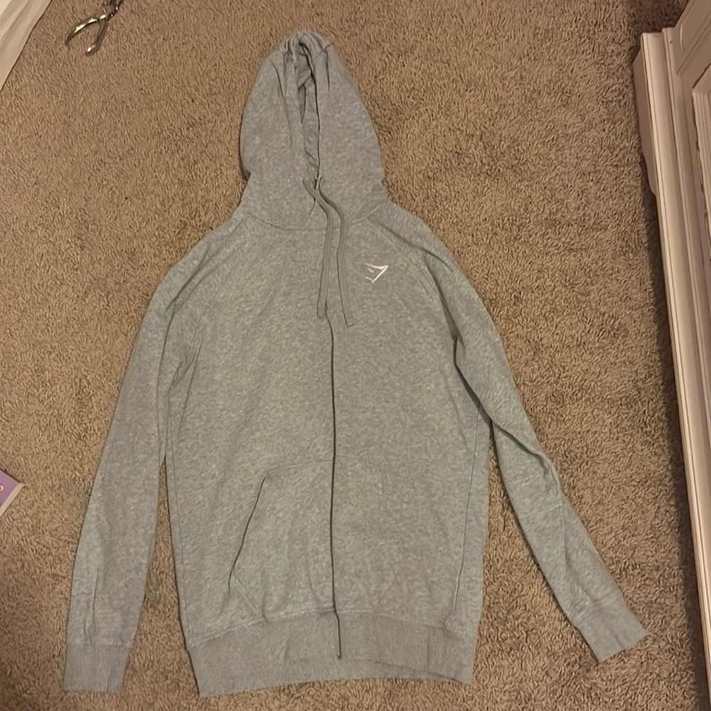 Gym Shark men’s hoodie, size medium, gray.